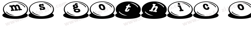 MS Gothic otf字体转换
